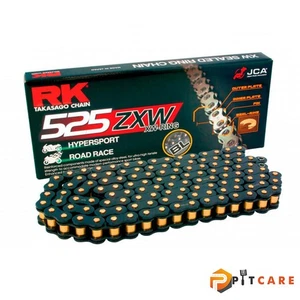 Motocycle Chain 525 ZXW XW-Ring RK Takasago Chain Color Black - Picture 1 of 2