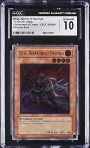 Rose Warrior of Revenge CSOC-EN000 Ultimate Rare Yugioh CGC 10 GEM MINT *POP 1* - Picture 1 of 2
