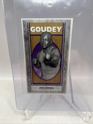2019 Upper Deck Goodwin Goudey Mini Black Lumberjack 2/8 G38 Jack Johnson - Image 1 of 2