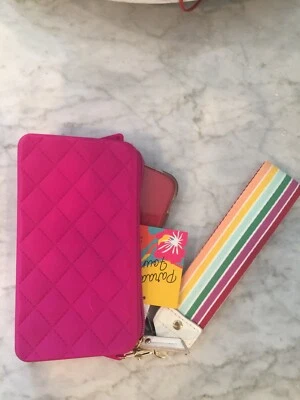 NUEVO CON ETIQUETAS Neiman Marcus Iphone Silicona Resistente al Agua Cartera Muñequera Estuche para Teléfono Foto 1 de 2