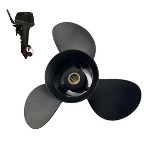 Outboard Propeller 9.75x9.5 For Mercury Tohatsu 25-30HP 10 Tooth 48-896892A40 - Picture 1 of 11