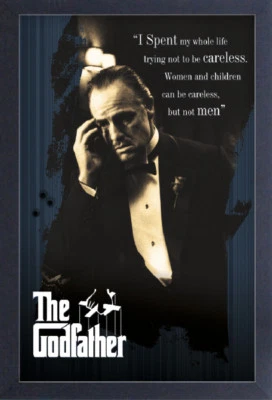 THE GODFATHER CARELESS 12x18 FRAMED GELCOAT POSTER MAFIA AL PACINO MARLON BRANDO - Image 1 of 2
