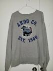 Akoo Brand Men's Gray Solid Long Sleeves Crew Neck Pullover Sweatshirt Size 5Xl