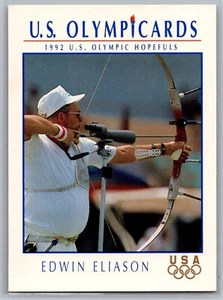 1992 Impel U.S. Olympicards #2 Edwin Eliason Team USA Tiro con l'arco Olympics Card - Foto 1 di 2