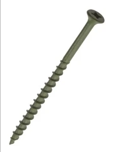1000 Green decking screws 4.5x75mm pozidrive csk - Picture 1 of 1