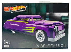 MEGA HOT WHEELS BUILDING SET PURPLE PASSION 671 PCS HDJ96 NIB 2021 - Picture 1 of 4