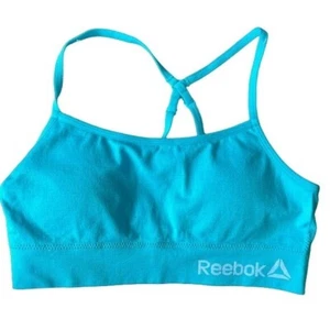Reebok Seamless Bralette Blue Girls Size Large 12-14 NWOT - Picture 1 of 4
