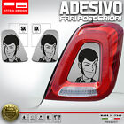 Adesivi Stickers Compatibili 500 595 695 Corse Fari Headlight Carbon Look Tuning