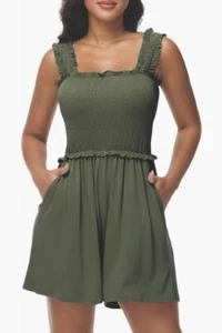 Mono informal mini largo de lino sin mangas Deepself para mujer pequeño - Imagen 1 de 4