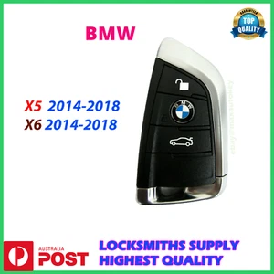 Bmw F Series X5 X6 F15 Smart Key Black 2014 2015 2016 2017 2018 - Picture 1 of 5
