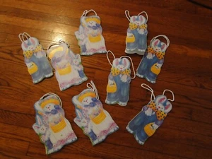 New small Easter treat bags gift bunny rabbit set/lot of 9 - Picture 1 of 2