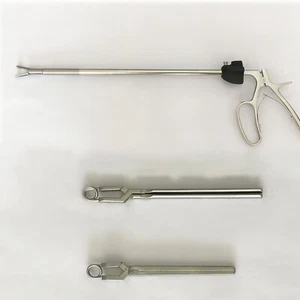ø10mmX330mm Wiederverwendbare Laparoskopische Pinzette Bulldogge Pinzette Hämostatische Clip - Bild 1 von 4