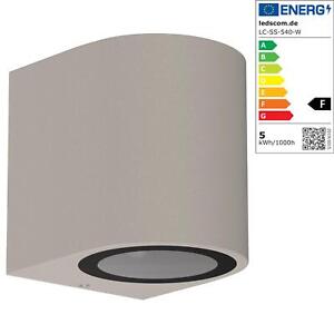 Lámpara de pared ALSE Downlight para el exterior, gris, aluminio, redondo, inclu