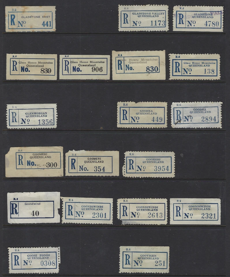 Etiquetas de registro Australia Qld Gladstone East, casa de cristal Mtns Goondiwindi Foto 1 de 1