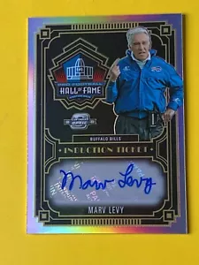 2023 CONTENDERS OPTIC MARV LEVY COACH GOAT LEGEND HALL OF FAME AUTO 08/25 BILLS - Picture 1 of 2
