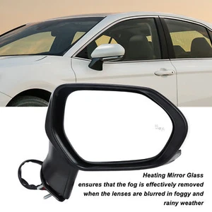 Right Super White Power Heated Side Mirror with Turn Signal BSM for Camry XV70 2 - Picture 1 of 12