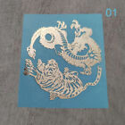 Personalized Dragon And Phoenix Pattern Metal Sticker Tiger Phone Shell Stick WN