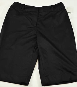 women's east 5TH shorts size 8 black zipper front no pockets 13" inseam - Picture 1 of 6
