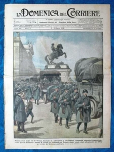 La Domenica del Corriere 2 marzo 1919 Vienna-Trieste - Quai d'Orsay - Clemenceau - Picture 1 of 1