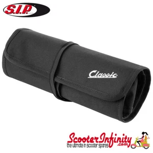 Bolsa Soporte Caja de Herramientas Clásico SIP Negro Vespa PX Rally T5 Lambretta GP LI SX - Imagen 1 de 3