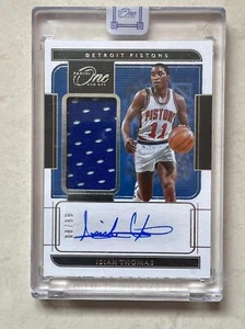 2021-22 Panini One And One Isiah Thomas Jersey Patch Autograph Auto /99 Encased - Picture 1 of 2