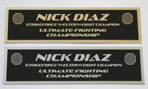 Nick Diaz UFC nameplate for signed mma gloves photo or case Cover