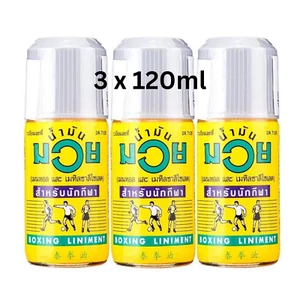 3X 120ml Namman Muay Thai Boxing Liniment Sport Athlete Massage Oil - Picture 1 of 7
