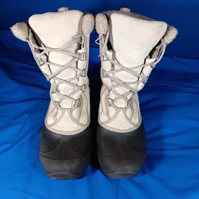 Botas Sorel Cumberland Mujer Talla 8 Beige Cuero Aislante Impermeables Invierno Foto 1 de 4