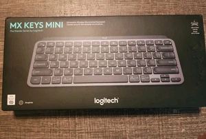 Logitech MX Keys Mini Minimalist Wireless Illuminated Keyboard, Graphite - Picture 1 of 4