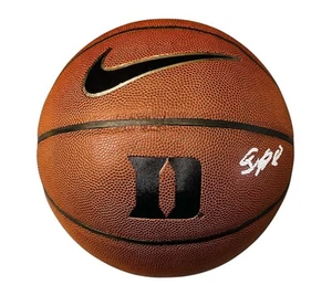 DARREN HARRIS SIGNED DUKE BLUE DEVILS LOGO BASKETBALL AUTOGRAPH+JSA COA! - Picture 1 of 3