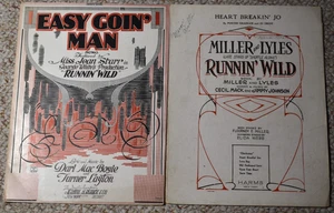 Flournoy E. Miller RUNNIN' WILD Aubrey L. Lyles Cecil Mack 1923 Sheet Music (2) - Picture 1 of 2