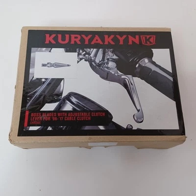 Kuryakyn Boss Blades With Adjustable Clutch Lever Chrome #1080 Harley Davidson Foto 1 de 4