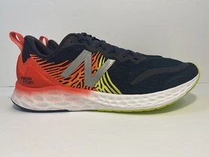 New Balance Fresh Foam X Tempo Black Red Neon White Flame Mens Sz 9 D MTMPOBR - Picture 1 of 12