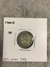 THREEPENCE 1921 , GREAT BRITAIN - UK COINS, GEORGE V, SILVER 0.500 #312