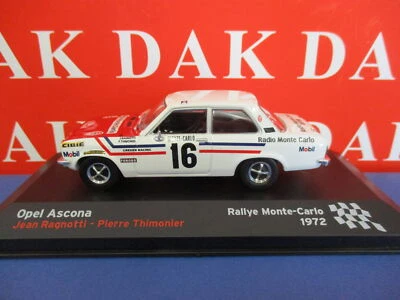 Die cast 1/43 Modellino Auto Opel Ascona Rally Monte Carlo 1972 J. Ragnotti - Immagine 1 di 4
