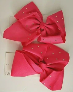Scunci Jumbo Pink Hair Bows Lot Of 2 NEW #32753-A - Picture 1 of 2