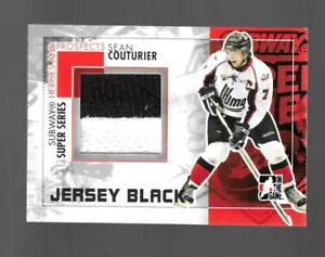 SEAN COUTURIER 2010-11 ITG HEROES & PROSPECTS SUBWAY SERIE TRIKOT SCHWARZ 1/100 - Bild 1 von 2