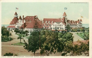 Hotel Del Coronado Postcard Phostint Detroit Publishing Unstamped California  - Picture 1 of 2