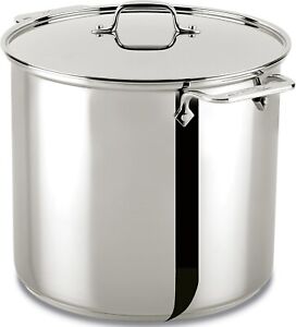 All-Clad 59916 Stainless Steel Dishwasher Safe 16-Quart Stockpot with Lid