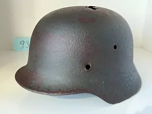WW2 WWII original German Helmet M35 from battlefield #93 - Picture 1 of 17