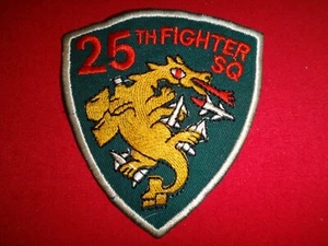 Korea War Patch US Air Force 25th Fighter Squadron PILSUNG - Picture 1 of 3