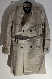 Tommy Hilfiger, Damen, Zweireiher Khaki Trenchcoat mit Gürtel, Gr. L, Regen - Bild 1 von 21