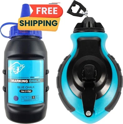 Combo de carrete de tiza profesional y polvo de tiza, rápido y duradero NUEVO US Foto 1 de 4