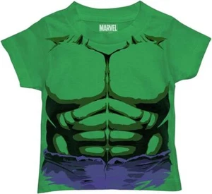 Marvel Hulk Cosplay Costume Youth Boys Green T-shirt New - Picture 1 of 1