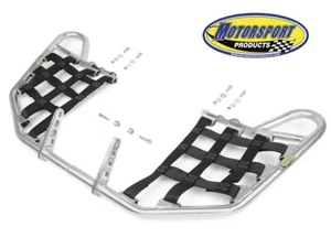 Suzuki LTZ400 LTZ 400 Quadsport Nerfbars Atv Nerf Bars Silver Bars/Black Nets - Picture 1 of 2