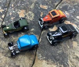 Vintage Diecast Hot Rods Toy Cars Lot. 4 Total. Used - Picture 1 of 5
