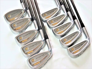 LEFT-HANDED HONMA LB-606 NEW H&F GOLD 2STAR R-FLEX 10PC IRONS SET NWO - Picture 1 of 6