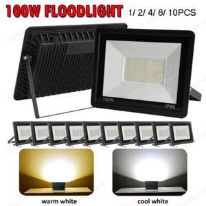 IP66 100W Focos de inundación LED de al aire libre seguridad jardín patio focos - Imagen 1 de 13
