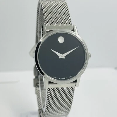 Reloj MOVADO Museum Mujer Todo Acero Plata Malla Banda 28mm 0607220 Foto 1 de 4