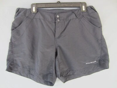 Pantalón corto Columbia PFG Omni Shade para mujer talla L negro tiro bajo con bolsillos Foto 1 de 4